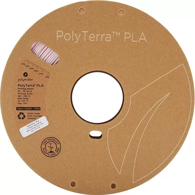 PolyTerra PLA Candy - 1.75mm - 1 kg - face