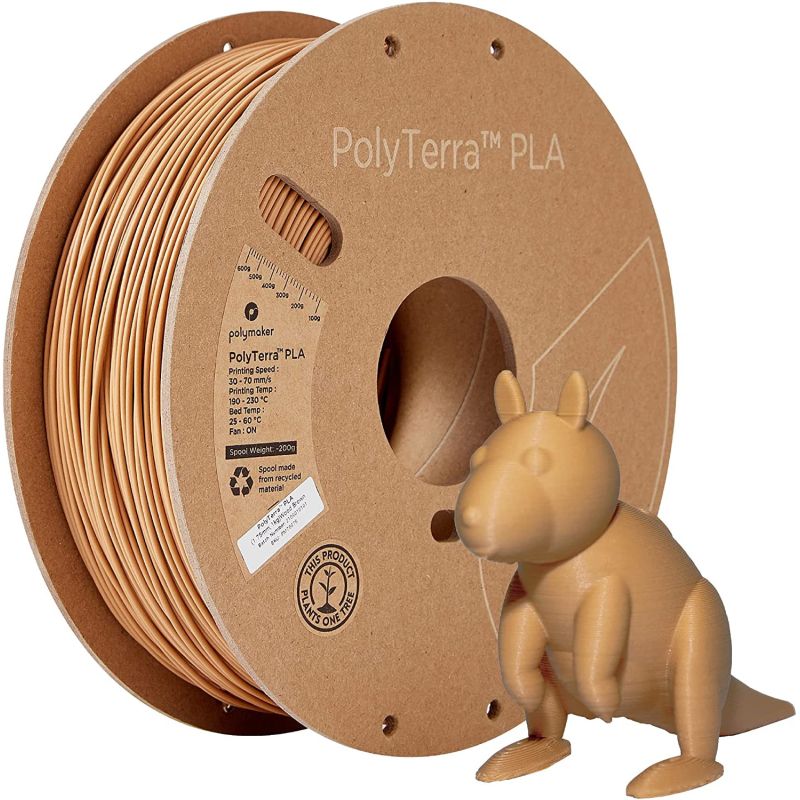 PolyTerra PLA Marron Bois (Wood Brown) - 1.75mm - 1 kg - Polyfab3D