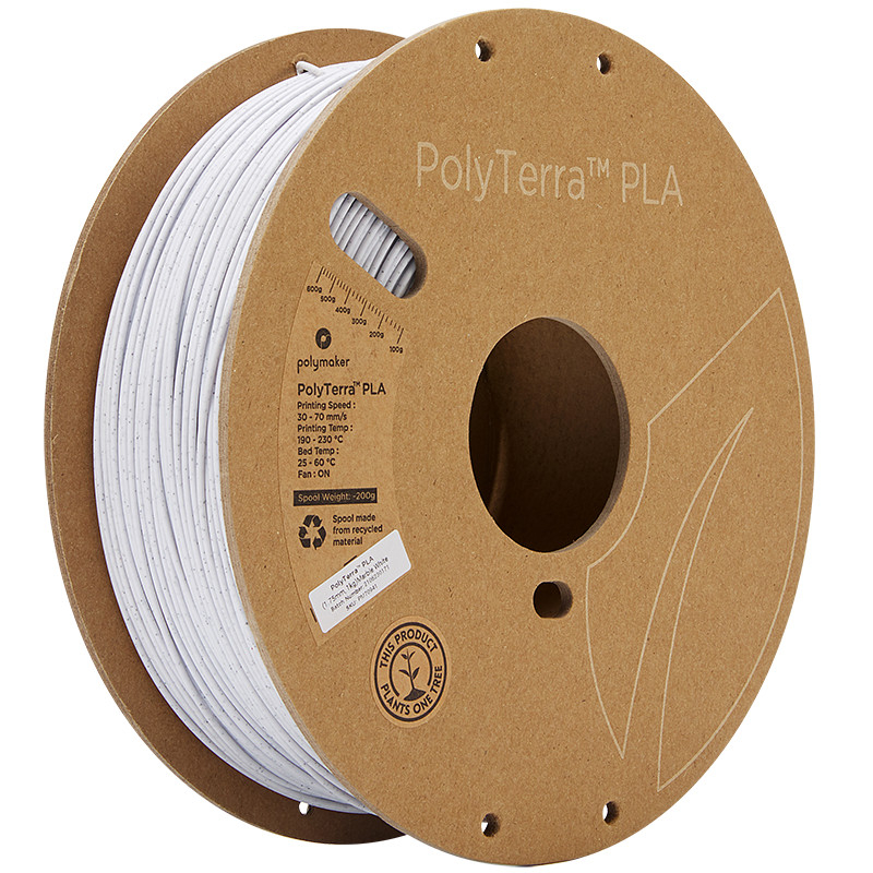 PolyTerra PLA Blanc Marbre (Marble White) - 1.75mm - 1 kg