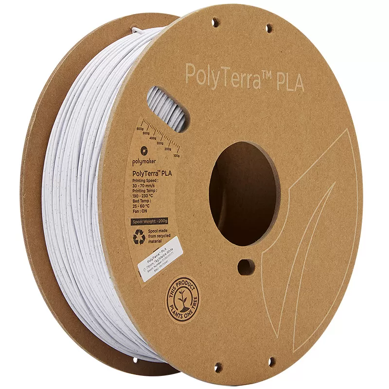 PolyTerra PLA Blanc Marbre (Marble White) - 1.75mm - 1 kg PolyTerra PLA Blanc Marbre (Marble White) - 1.75mm - 1 kg