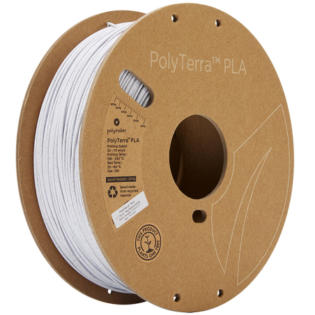 PolyTerra PLA Blanc Marbre (Marble White) - 1.75mm - 1 kg