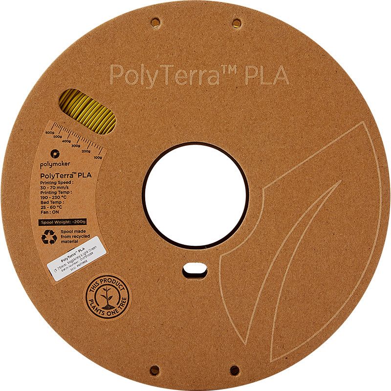 PolyTerra PLA Vert Clair Armée (Army Ligh Green) - 1.75mm - 1 kg