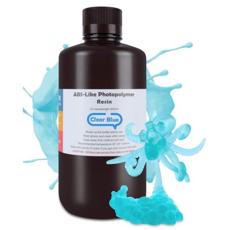 Résine ABS-like Bleu Translucide Elegoo - 1000 ml