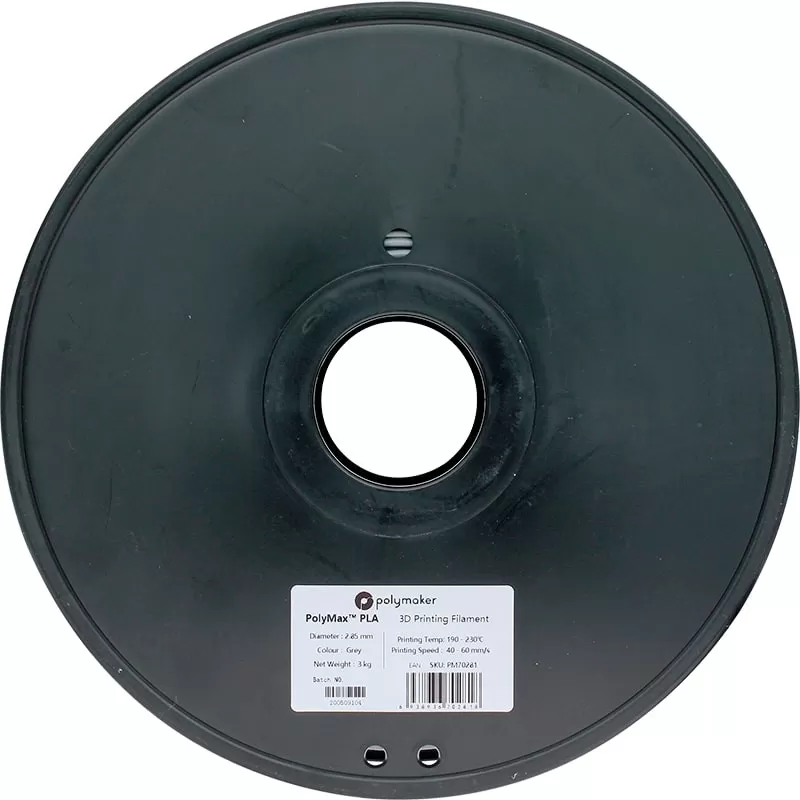 PolyMax Tough PLA Gris - 2.85mm - 3 kg - face PolyMax Tough PLA Gris - 2.85mm - 3 kg - face