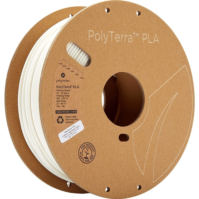 PolyTerra PLA Blanc coton - 2.85mm - 1 kg