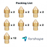 Lot de 24 Buses Laiton MK8 Forshape (2 x 0.2mm, 2 x 0.3mm, 12 x 0.4mm, 2 x 0.5mm, 2 x 0.6mm, 2 x 0.8mm, 2 x 1.0mm) Lot de 24 Buses Laiton MK8 Forshape (2 x 0.2mm, 2 x 0.3mm, 12 x 0.4mm, 2 x 0.5mm, 2 x 0.6mm, 2 x 0.8mm, 2 x 1.0mm)