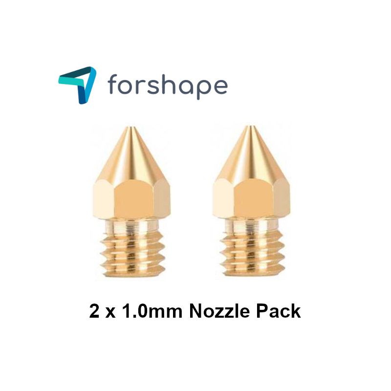 Lot de 2 Buses Laiton MK8 Forshape 1.0mm