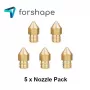 Lot de 5 Buses Laiton MK8 Forshape (0.2mm, 0.4mm, 0.6mm, 0.8mm,1.0mm) Lot de 5 Buses Laiton MK8 Forshape (0.2mm, 0.4mm, 0.6mm, 0.8mm,1.0mm)