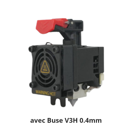 Hotend interchangeable pour Raise3D Pro3 et Pro3 Plus avec buse V3H 0.4mm