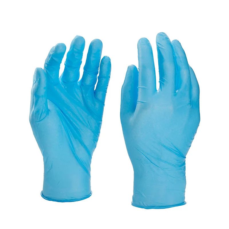 Gants de travail JUBA Polyester Nylon Nitrile Chaud Bleu