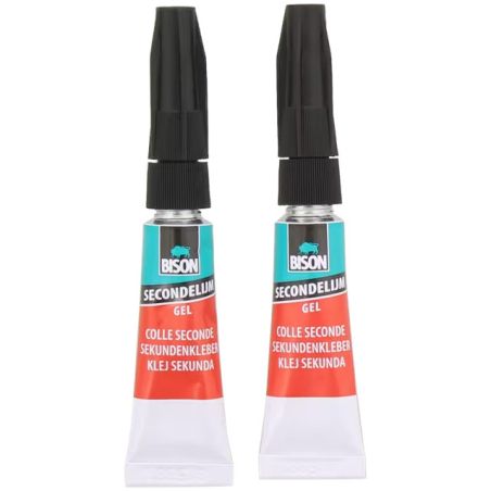 Lot de 2 colles fortes instantanés en gel 2g