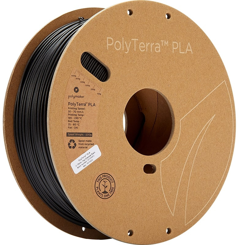 PolyTerra PLA Noir Charbon - 1.75mm - 1 kg