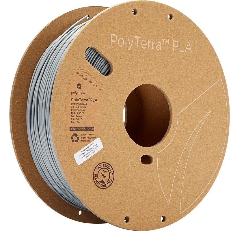 PolyTerra PLA Gris Fossile - 1.75mm - 1 kg1