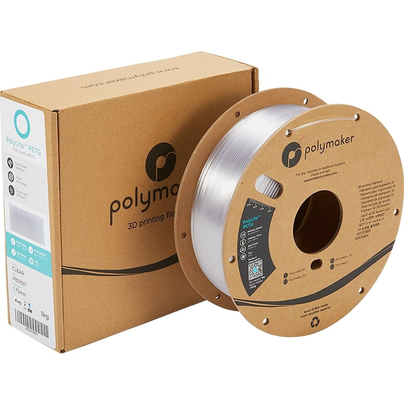 Packaging PolyLite PETG Transparent - 1.75mm - 1 kg