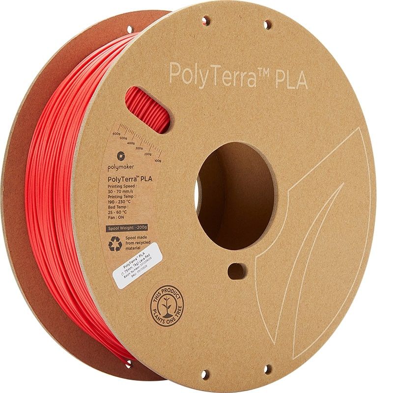 PolyTerra PLA Rouge Lave - 1.75mm - 1 kg