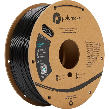 PolyLite ABS Noir - 1.75mm - 1 kg