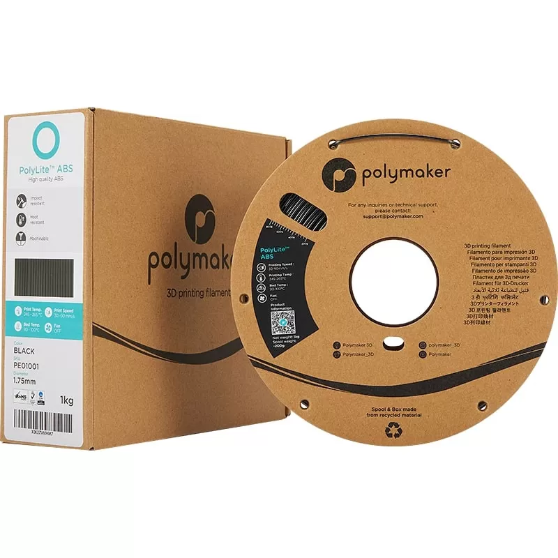 PolyLite ABS Noir - 1.75mm - 1 kg PolyLite ABS Noir - 1.75mm - 1 kg