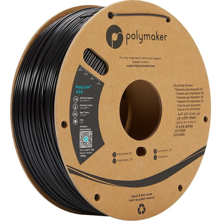 Polymaker PolyLite ASA Noir - 1.75mm - 1 kg