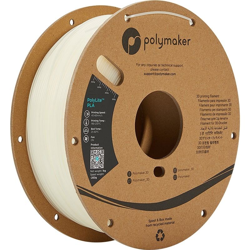 Fil - Filament PLA imprimante 3D NATUREL 1.75mm 1KG