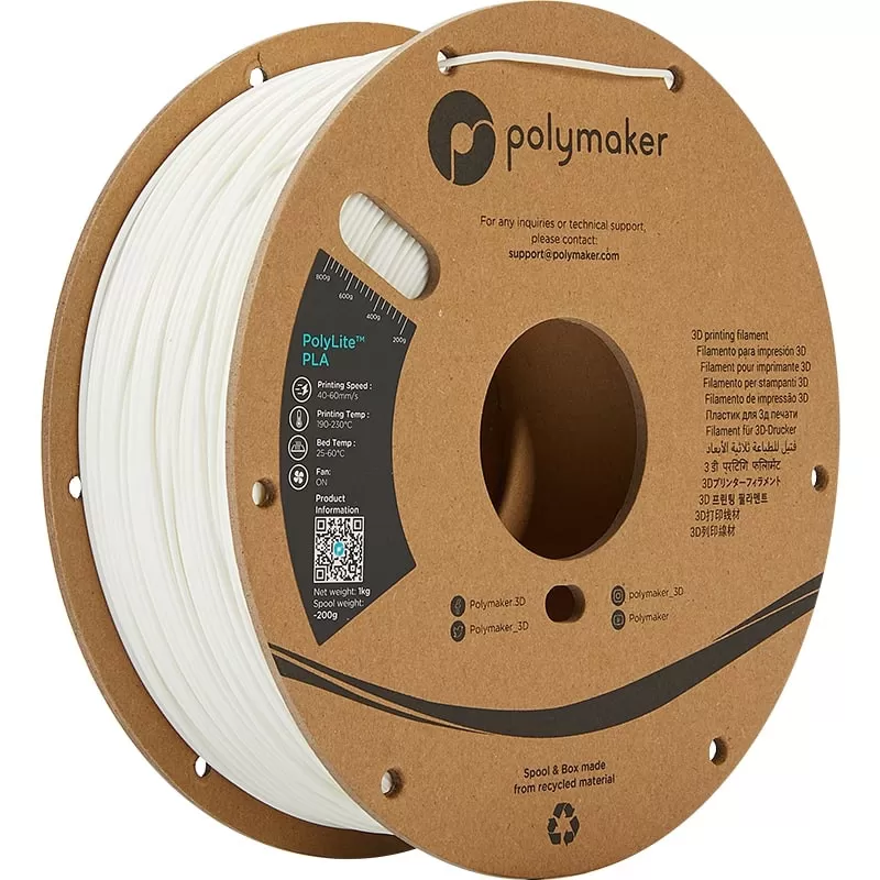 PolyLite PLA Blanc - 1.75mm - 1 kg PolyLite PLA Blanc - 1.75mm - 1 kg