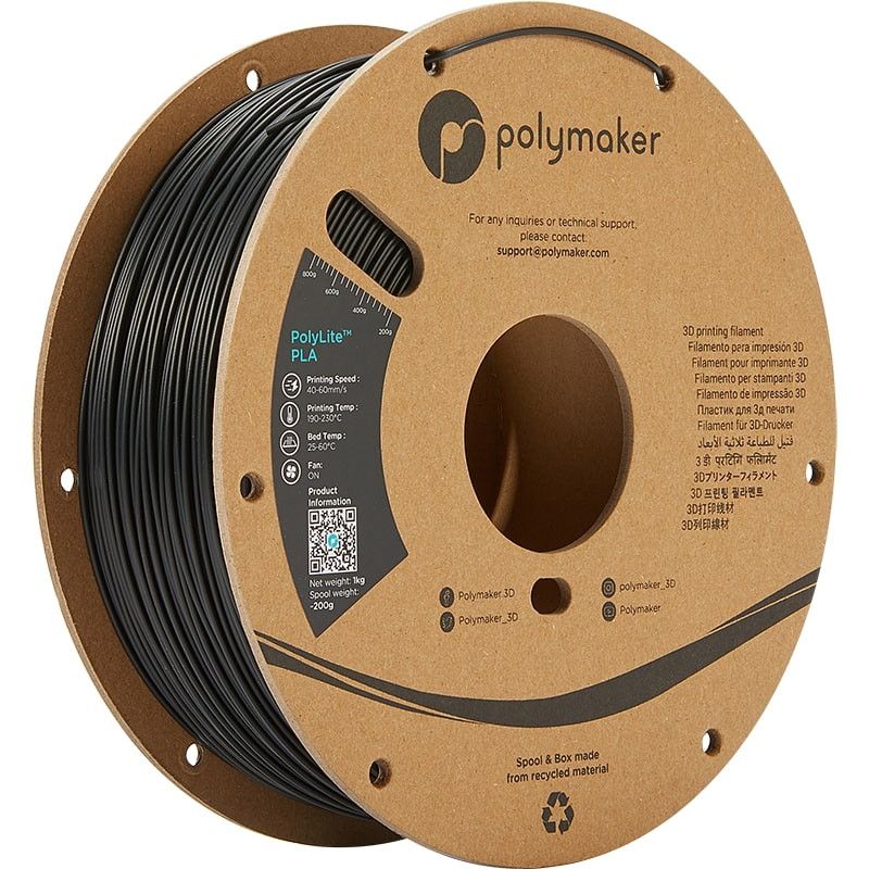 PolyLite PLA Noir - 1.75mm - 1 kg