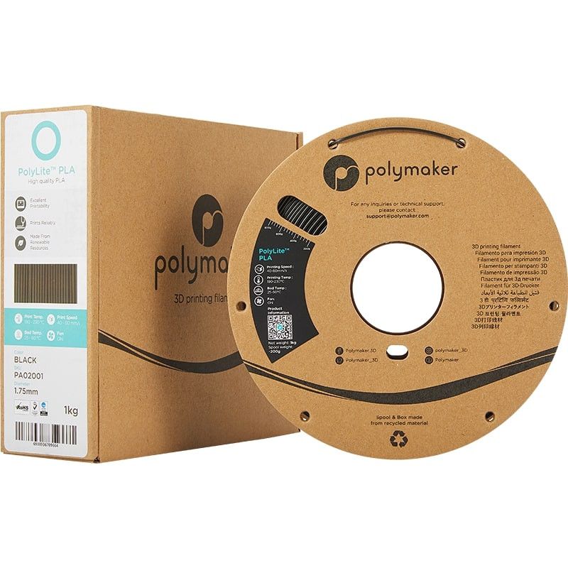 Filament Elegoo PLA Noir (Black) 1.75mm 1Kg – Elegoo France