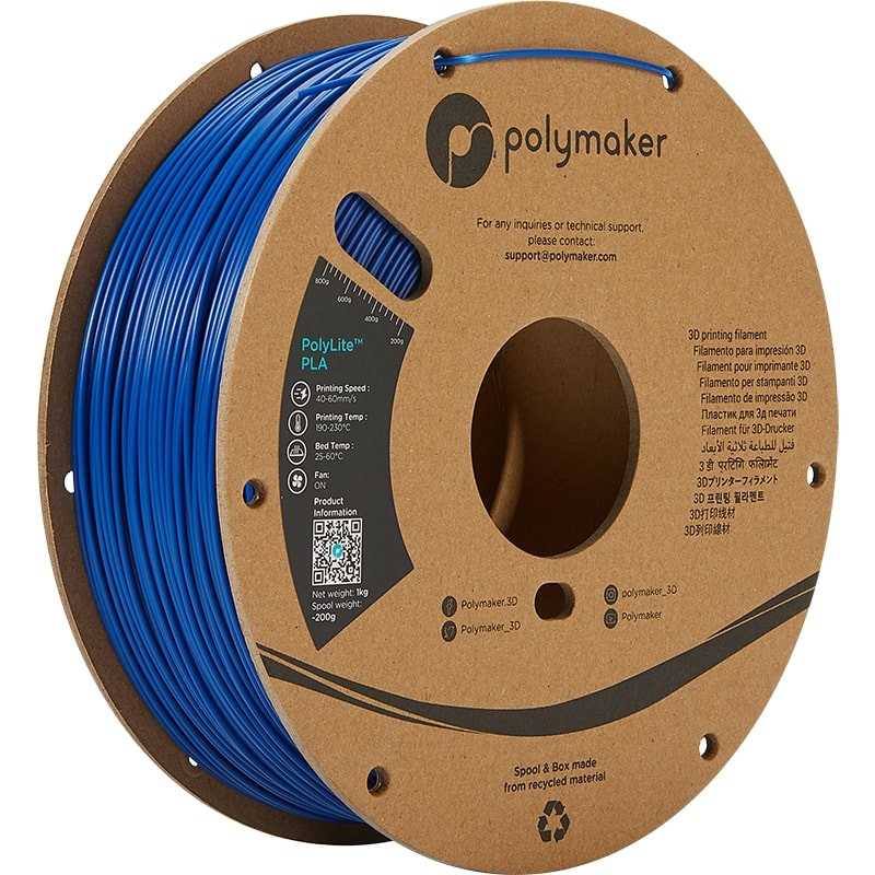 PolyLite PLA Bleu - 1.75mm - 1 kg