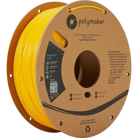 PolyLite PLA Jaune - 1.75mm - 1 kg