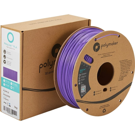 Packaging PolyLite PLA Violet - 1.75mm - 1 kg
