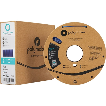 Packaging ABS Bleu PolyLite - 1.75mm - 1 kg Packaging ABS Bleu PolyLite - 1.75mm - 1 kg