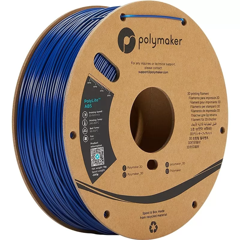 PolyLite ABS Bleu - 2.85mm - 1 kg PolyLite ABS Bleu - 2.85mm - 1 kg