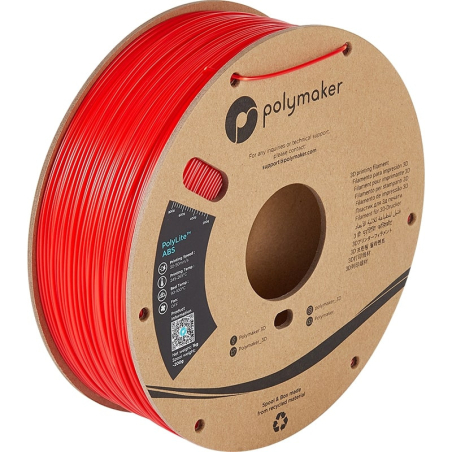 Filament ABS Rouge PolyLite - 2.85mm - 1 kg Filament ABS Rouge PolyLite - 2.85mm - 1 kg