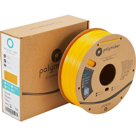Packaging PolyLite ABS Jaune - 1.75mm - 1 kg