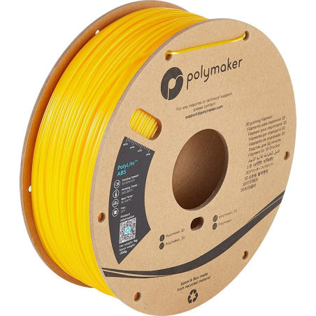 ABS Jaune PolyLite Polymaker - 2.85mm - 1 kg ABS Jaune PolyLite Polymaker - 2.85mm - 1 kg