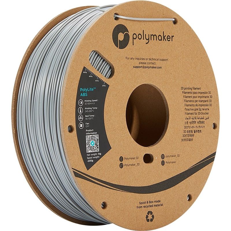 PolyLite ABS Gris - 1.75mm - 1 kg