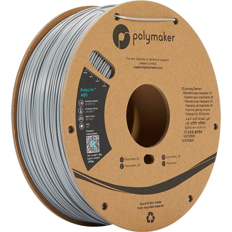 PolyLite ABS Gris - 2.85mm - 1 kg