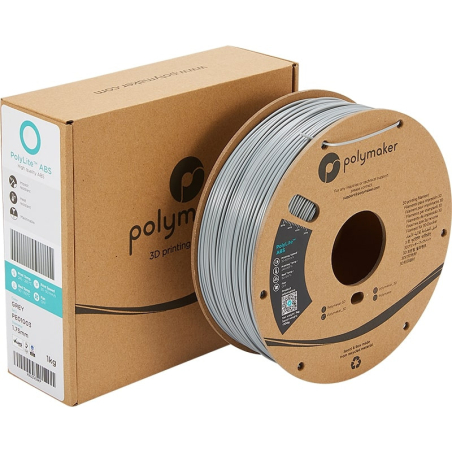 Emballage ABS Gris PolyLite - 2.85mm - 1 kg Emballage ABS Gris PolyLite - 2.85mm - 1 kg