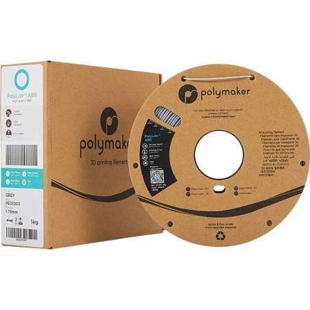 ABS Gris PolyLite - 2.85mm - 1 kg ABS Gris PolyLite - 2.85mm - 1 kg