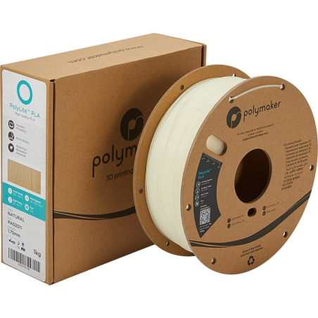 Packaging PolyLite PLA Naturel - 2.85mm - 1 kg