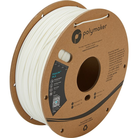 PLA Blanc PolyLite pour diamètre 2.85mm - 1 kg