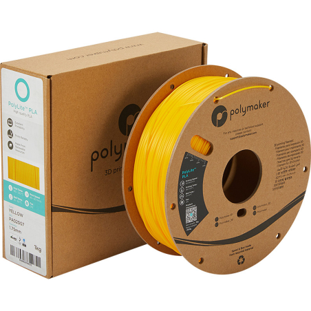 Emballage PolyLite PLA Jaune - 2.85mm - 1 kg