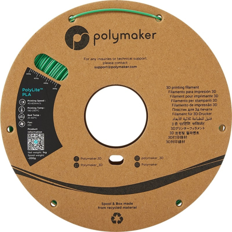 Polymaker PolyLite PLA Vert - 2.85mm - 1 kg