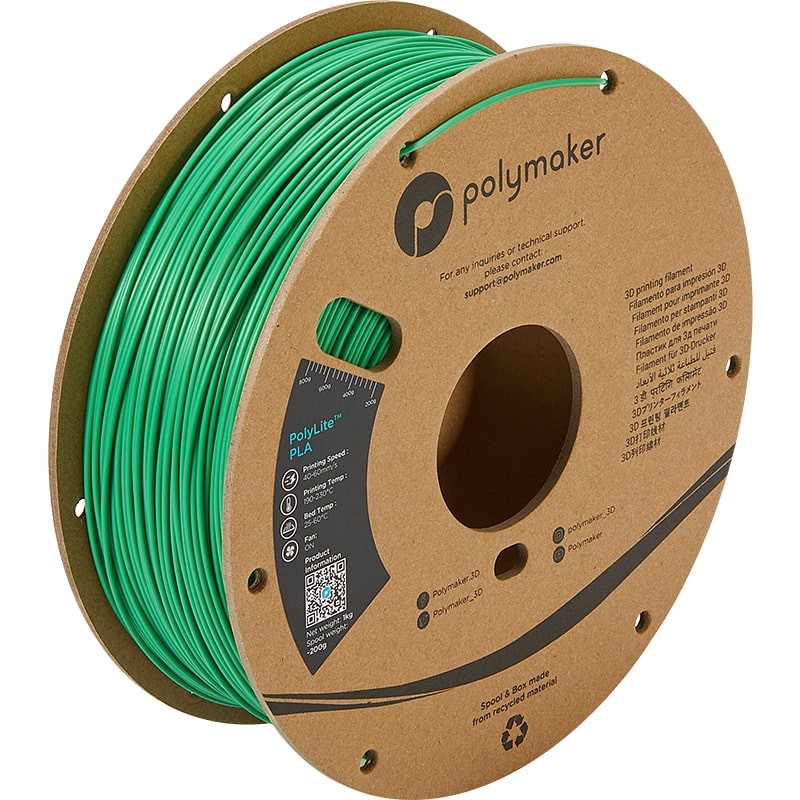 PolyLite PLA Vert Polymaker - 2.85mm - 1 kg