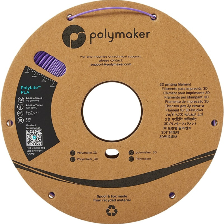 PolyLite PLA Violet Polymaker - 2.85mm - 1 kg