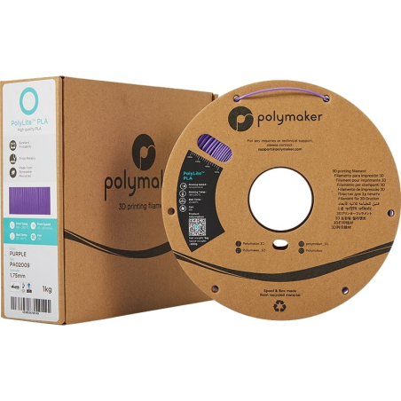 Packaging PolyLite PLA Violet - 2.85mm - 1 kg