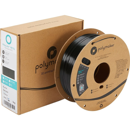 Emballage PolyLite PETG Noir - 2.85mm - 1 kg