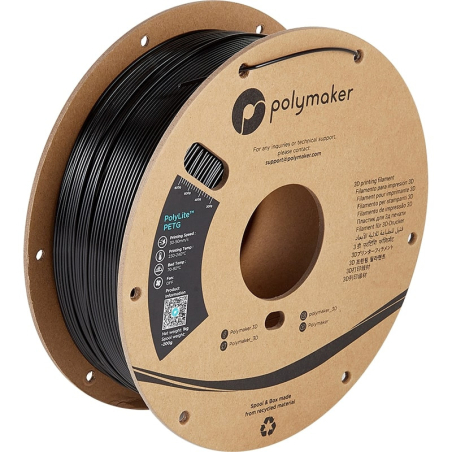 PolyLite PETG Noir Polymaker - 2.85mm - 1 kg PolyLite PETG Noir Polymaker - 2.85mm - 1 kg