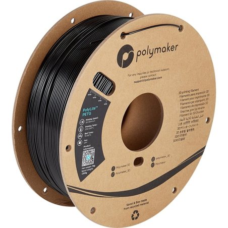 Filament PETG Noir Polymaker - 1.75mm - 1 kg