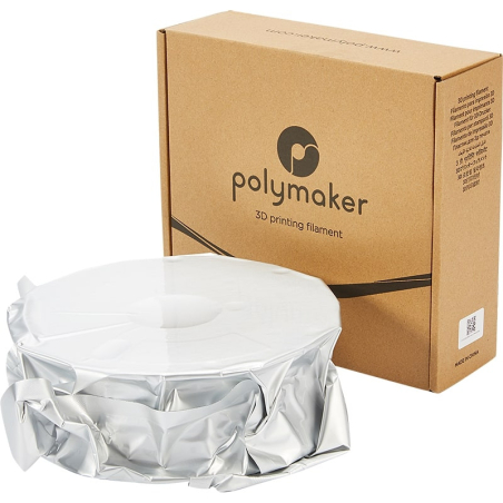 Packaging PolyLite PETG Blanc - 1.75mm - 1 kg