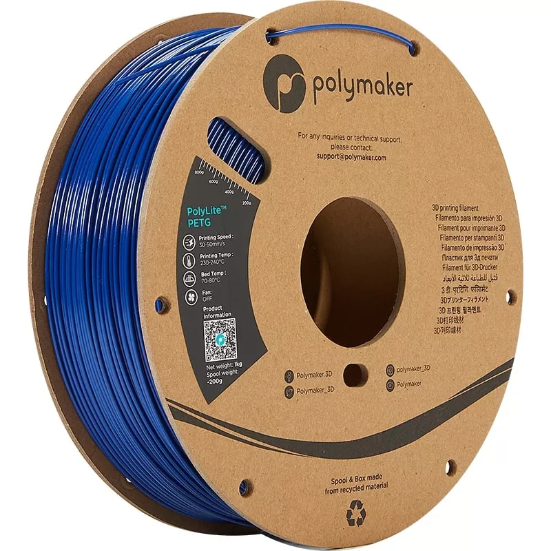 PolyLite PETG Bleu - 2.85mm - 1 kg PolyLite PETG Bleu - 2.85mm - 1 kg